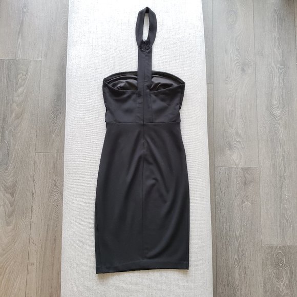 Dynamite black strapless dress with cutout and choker - Picture 4 of 7